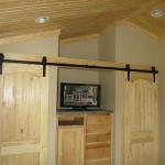 Barn Doors available through Recreational Resort Cottages for your RV park model