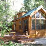 Cavco Creekside Cabin available for sale through Recreational Resort Cottages in Rockwall, Texas