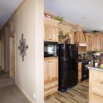 Hickory Cabinets are a standard feature of the Mallards Landing Lodge