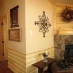 Pine Mountain Cabin with log interior accents available through Recreational Resort Cottages and Cabins in Rockwall, Texas