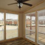 Floor to Ceiling Windows on display at Recreational Resort Cottages and Cabins in Rockwall, Texas.