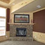 Mallard's Landing Lodge Fireplace on Display at Recreational Resort Cottages and Cabins in Rockwall, Texas