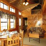 Lelands Cabin with metal ceiling available through Recreational Resort Cottages in Rockwall, Texas